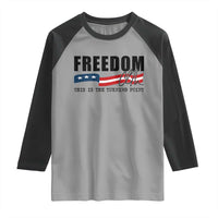 Freedom This Is The Turning Point Raglan Shirt True Patriot Liberty Defender American Flag - Wonder Print Shop