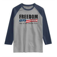 Freedom This Is The Turning Point Raglan Shirt True Patriot Liberty Defender American Flag - Wonder Print Shop