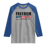 Freedom This Is The Turning Point Raglan Shirt True Patriot Liberty Defender American Flag - Wonder Print Shop