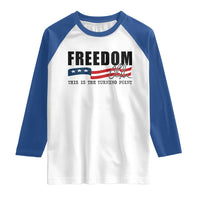 Freedom This Is The Turning Point Raglan Shirt True Patriot Liberty Defender American Flag - Wonder Print Shop