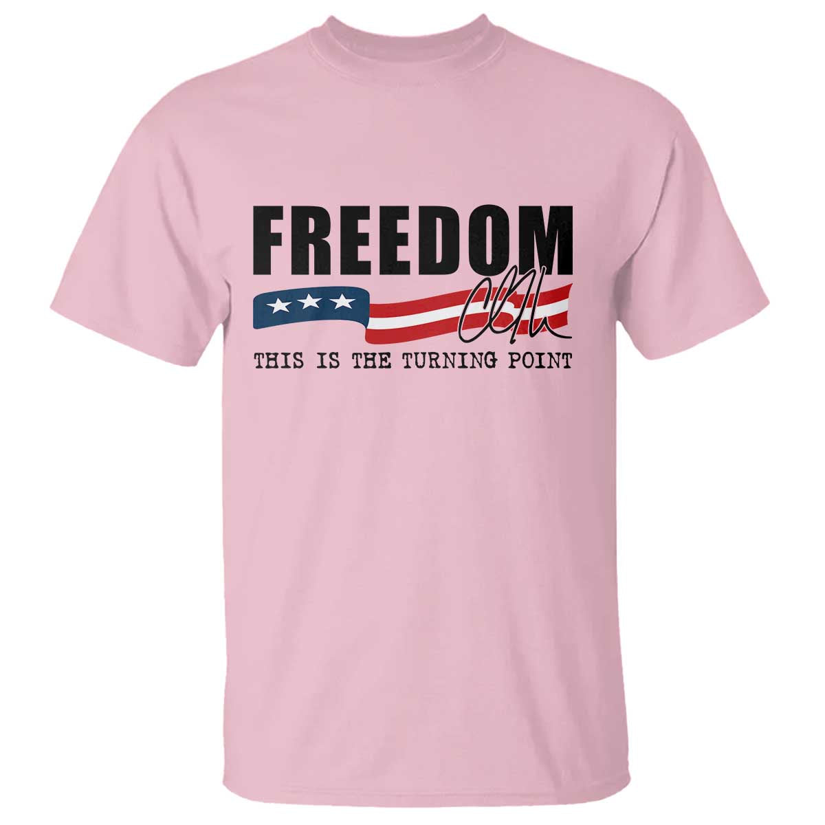 Freedom This Is The Turning Point T Shirt True Patriot Liberty Defender American Flag - Wonder Print Shop