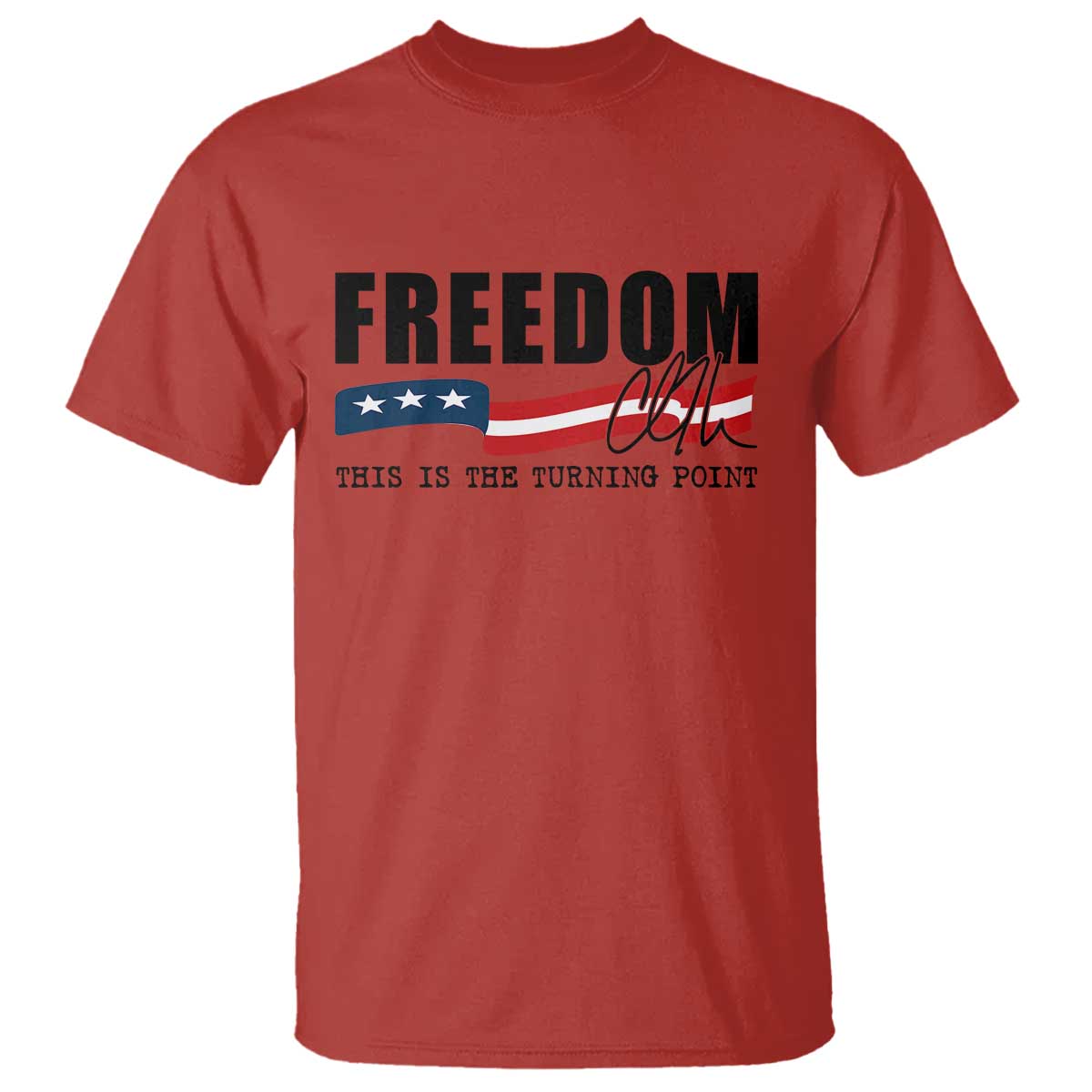 Freedom This Is The Turning Point T Shirt True Patriot Liberty Defender American Flag - Wonder Print Shop
