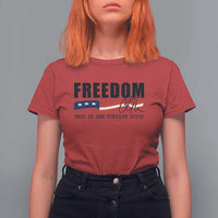 Freedom This Is The Turning Point T Shirt For Women True Patriot Liberty Defender American Flag - Wonder Print Shop