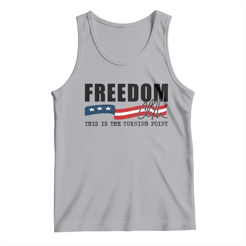 Freedom This Is The Turning Point Tank Top True Patriot Liberty Defender American Flag - Wonder Print Shop