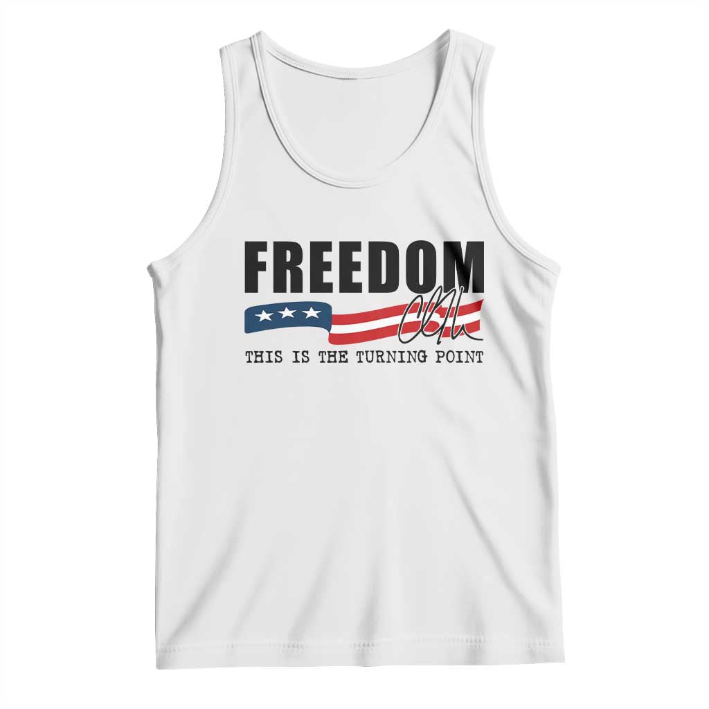 Freedom This Is The Turning Point Tank Top True Patriot Liberty Defender American Flag - Wonder Print Shop