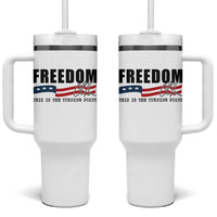 Freedom This Is The Turning Point Tumbler With Handle True Patriot Liberty Defender American Flag - Wonder Print Shop