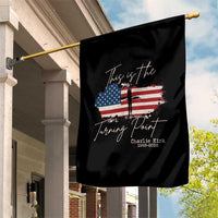 This is The Turning Point Memorial Garden Flag Tribute to A True Patriot Christian Faith American Flag - Wonder Print Shop