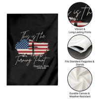 This is The Turning Point Memorial Garden Flag Tribute to A True Patriot Christian Faith American Flag - Wonder Print Shop