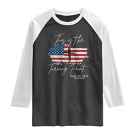 This is The Turning Point Memorial Raglan Shirt Tribute to A True Patriot Christian Faith American Flag - Wonder Print Shop
