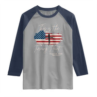 This is The Turning Point Memorial Raglan Shirt Tribute to A True Patriot Christian Faith American Flag - Wonder Print Shop