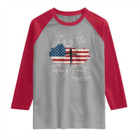 This is The Turning Point Memorial Raglan Shirt Tribute to A True Patriot Christian Faith American Flag - Wonder Print Shop