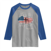 This is The Turning Point Memorial Raglan Shirt Tribute to A True Patriot Christian Faith American Flag - Wonder Print Shop