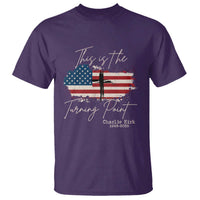 This is The Turning Point Memorial T Shirt Tribute to A True Patriot Christian Faith American Flag - Wonder Print Shop