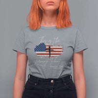 This is The Turning Point Memorial T Shirt For Women Tribute to A True Patriot Christian Faith American Flag - Wonder Print Shop