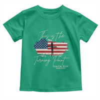 This is The Turning Point Memorial Toddler T Shirt Tribute to A True Patriot Christian Faith American Flag - Wonder Print Shop