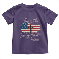 This is The Turning Point Memorial Toddler T Shirt Tribute to A True Patriot Christian Faith American Flag - Wonder Print Shop