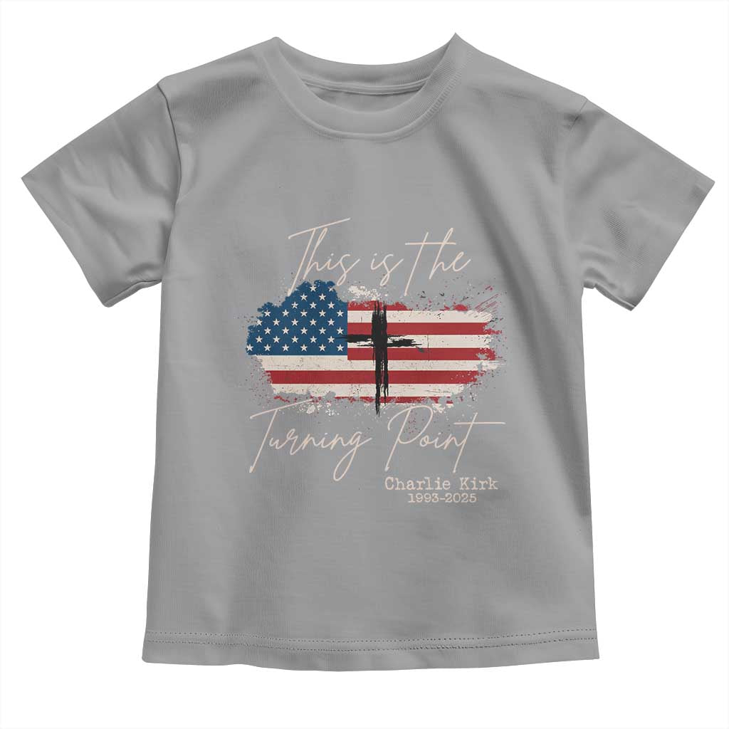This is The Turning Point Memorial Toddler T Shirt Tribute to A True Patriot Christian Faith American Flag - Wonder Print Shop