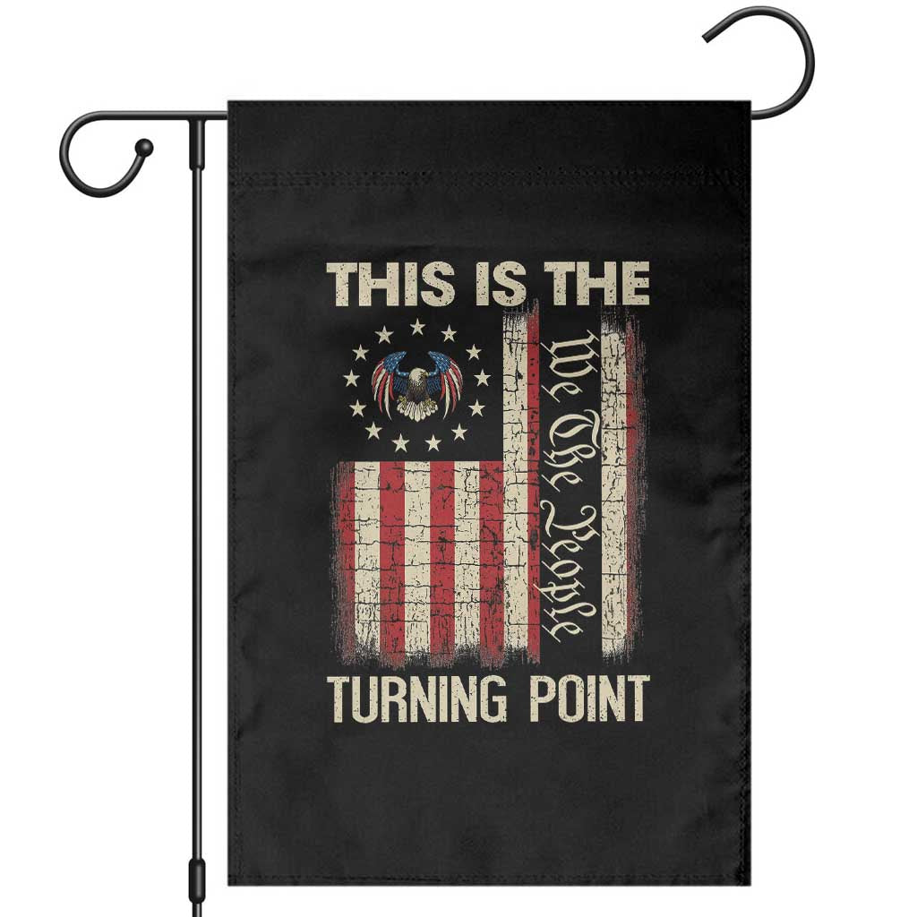 We the People Turning Point Garden Flag Vintage American Flag and Freedom Patriotic Eagle - Wonder Print Shop