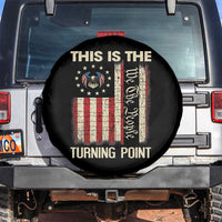 We the People Turning Point Spare Tire Cover Vintage American Flag and Freedom Patriotic Eagle - Wonder Print Shop
