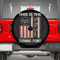 We the People Turning Point Spare Tire Cover Vintage American Flag and Freedom Patriotic Eagle - Wonder Print Shop