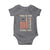 We the People Turning Point Baby Onesie Vintage American Flag and Freedom Patriotic Eagle - Wonder Print Shop