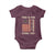 We the People Turning Point Baby Onesie Vintage American Flag and Freedom Patriotic Eagle - Wonder Print Shop