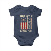 We the People Turning Point Baby Onesie Vintage American Flag and Freedom Patriotic Eagle - Wonder Print Shop