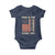 We the People Turning Point Baby Onesie Vintage American Flag and Freedom Patriotic Eagle - Wonder Print Shop