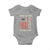 We the People Turning Point Baby Onesie Vintage American Flag and Freedom Patriotic Eagle - Wonder Print Shop