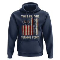 We the People Turning Point Hoodie Vintage American Flag and Freedom Patriotic Eagle - Wonder Print Shop