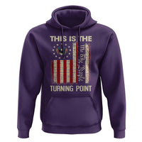 We the People Turning Point Hoodie Vintage American Flag and Freedom Patriotic Eagle - Wonder Print Shop