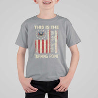 We the People Turning Point T Shirt For Kid Vintage American Flag and Freedom Patriotic Eagle - Wonder Print Shop