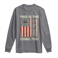 We the People Turning Point Long Sleeve Shirt Vintage American Flag and Freedom Patriotic Eagle - Wonder Print Shop