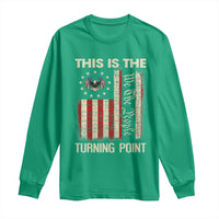 We the People Turning Point Long Sleeve Shirt Vintage American Flag and Freedom Patriotic Eagle - Wonder Print Shop