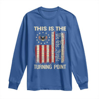 We the People Turning Point Long Sleeve Shirt Vintage American Flag and Freedom Patriotic Eagle - Wonder Print Shop