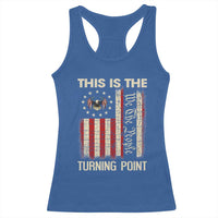 We the People Turning Point Racerback Tank Top Vintage American Flag and Freedom Patriotic Eagle - Wonder Print Shop