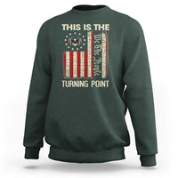We the People Turning Point Sweatshirt Vintage American Flag and Freedom Patriotic Eagle - Wonder Print Shop