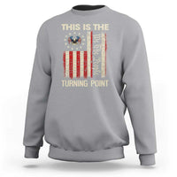 We the People Turning Point Sweatshirt Vintage American Flag and Freedom Patriotic Eagle - Wonder Print Shop