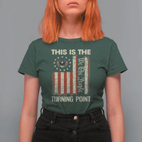 We the People Turning Point T Shirt For Women Vintage American Flag and Freedom Patriotic Eagle - Wonder Print Shop