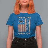 We the People Turning Point T Shirt For Women Vintage American Flag and Freedom Patriotic Eagle - Wonder Print Shop