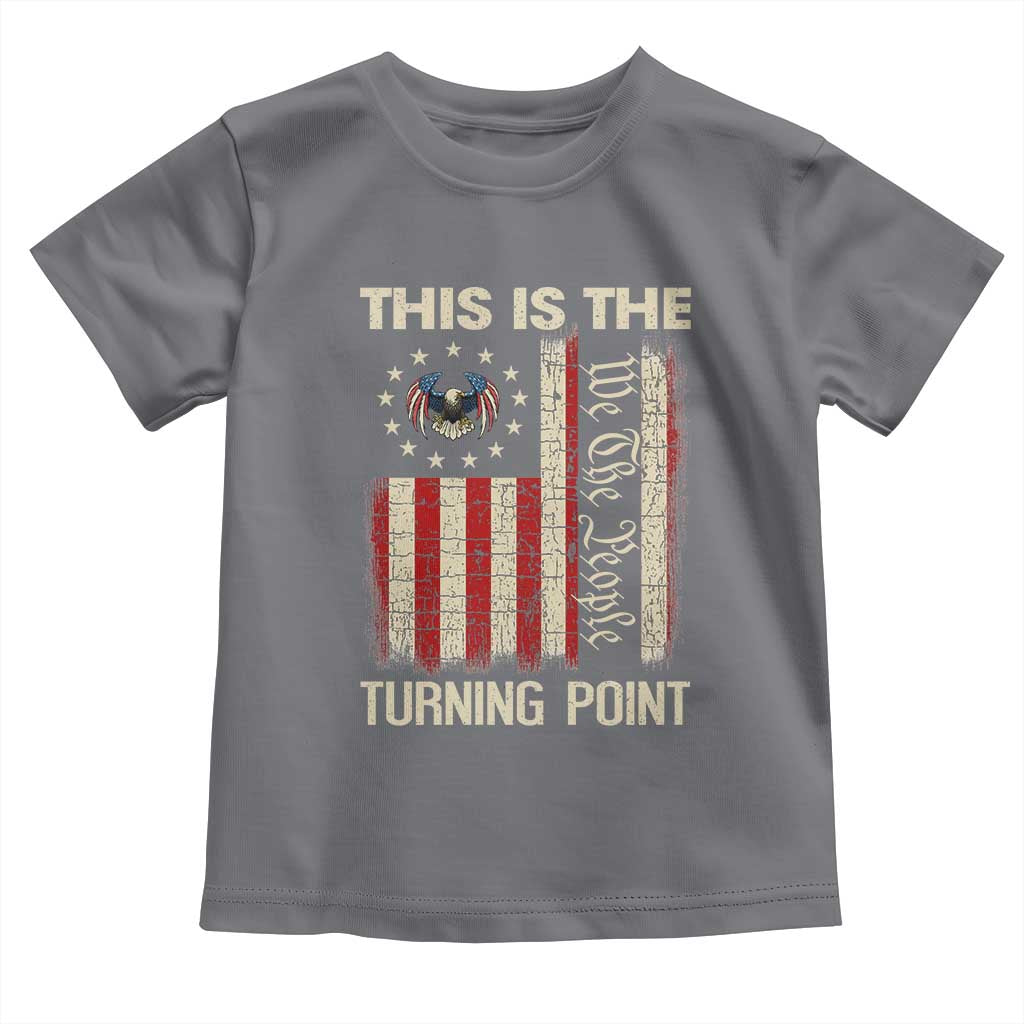 We the People Turning Point Toddler T Shirt Vintage American Flag and Freedom Patriotic Eagle - Wonder Print Shop