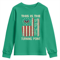 We the People Turning Point Youth Sweatshirt Vintage American Flag and Freedom Patriotic Eagle - Wonder Print Shop