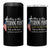 Faith Fueled Turning Point 4 in 1 Can Cooler Tumbler Christian Patriot Cross and American Flag - Wonder Print Shop
