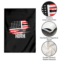 American Flag Kirk Garden Flag Distressed Patriotic Team Charlie Tribute - Wonder Print Shop