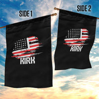 American Flag Kirk Garden Flag Distressed Patriotic Team Charlie Tribute - Wonder Print Shop