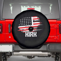 American Flag Kirk Spare Tire Cover Distressed Patriotic Team Charlie Tribute - Wonder Print Shop