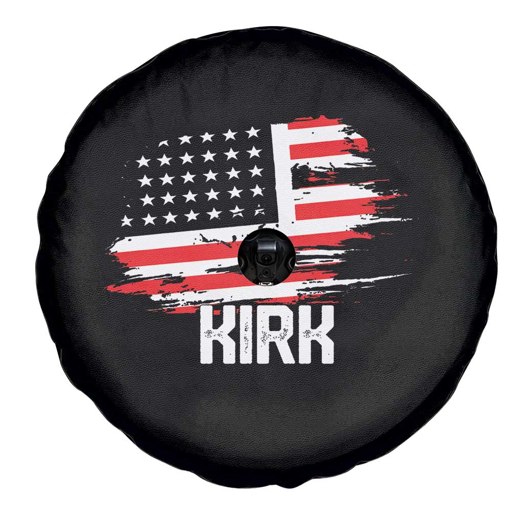 American Flag Kirk Spare Tire Cover Distressed Patriotic Team Charlie Tribute - Wonder Print Shop