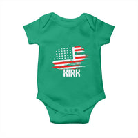 American Flag Kirk Baby Onesie Distressed Patriotic Team Charlie Tribute - Wonder Print Shop