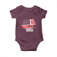 American Flag Kirk Baby Onesie Distressed Patriotic Team Charlie Tribute - Wonder Print Shop