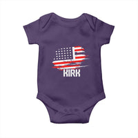 American Flag Kirk Baby Onesie Distressed Patriotic Team Charlie Tribute - Wonder Print Shop
